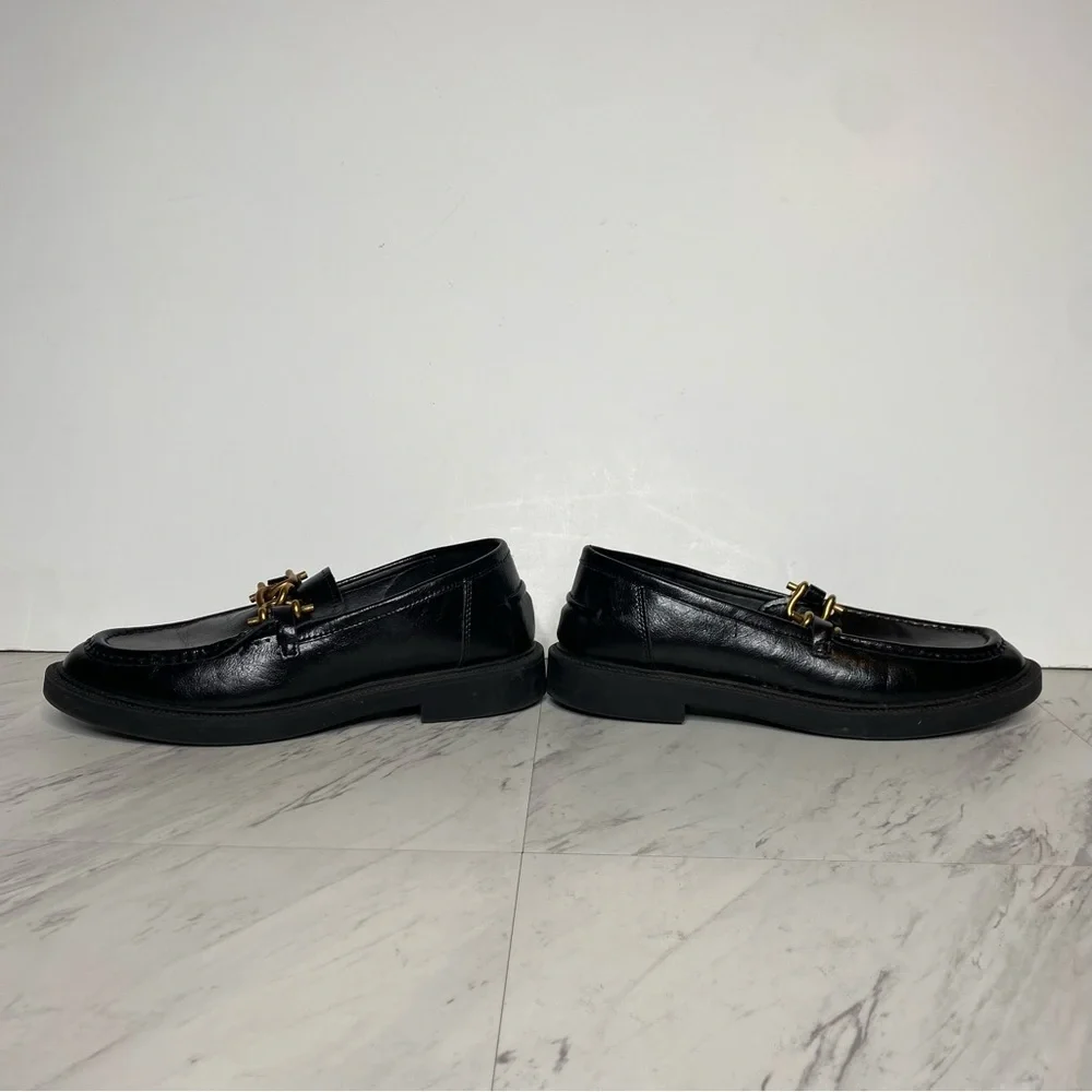Steve Madden Karmine Black Leather Loafer 10M